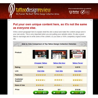 ClickBank Tatto Design Review Website ClickBank Tatto Design Review Website